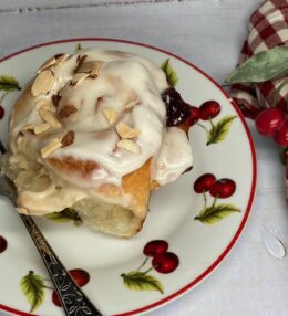 Soft Cherry Almond Rolls