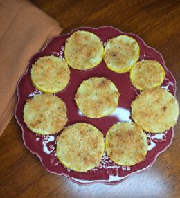 Roasted Summer Squash with Parmesan & Breadcrumbs 