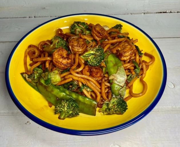 Shrimp & Veggie Udon Noodles