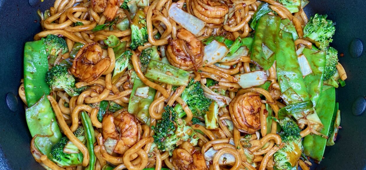 Shrimp & Veggie Udon Noodles