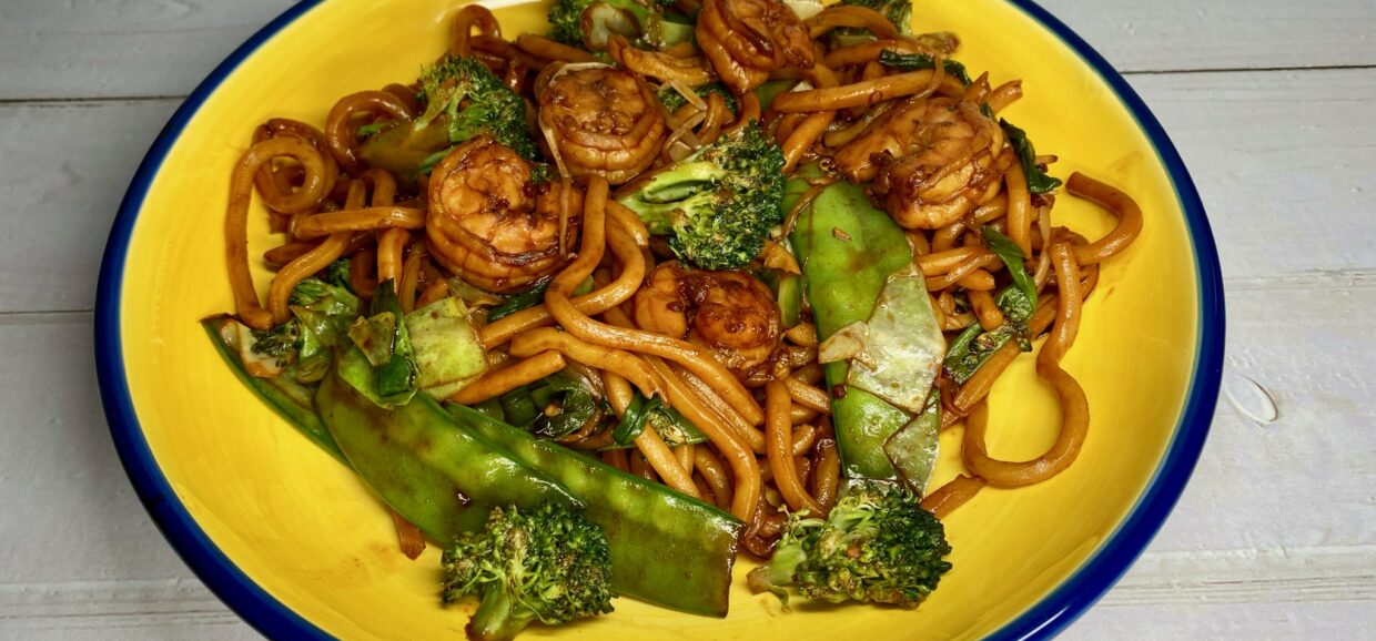 Shrimp & Veggie Udon Noodles