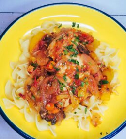 Easy Chicken Cacciatore