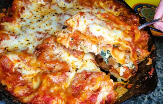 Skillet Vegetable Lasagna