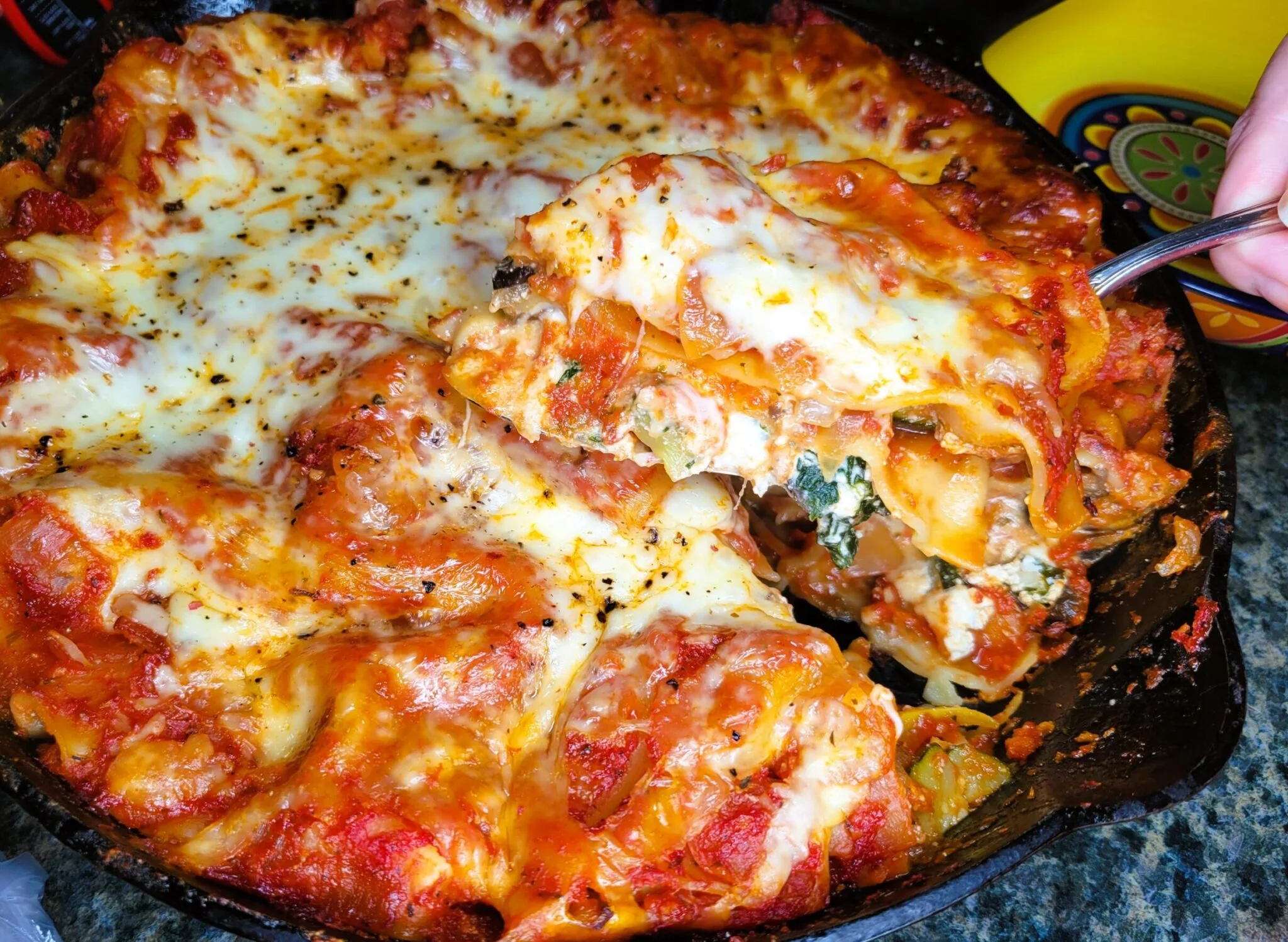 Skillet Vegetable Lasagna