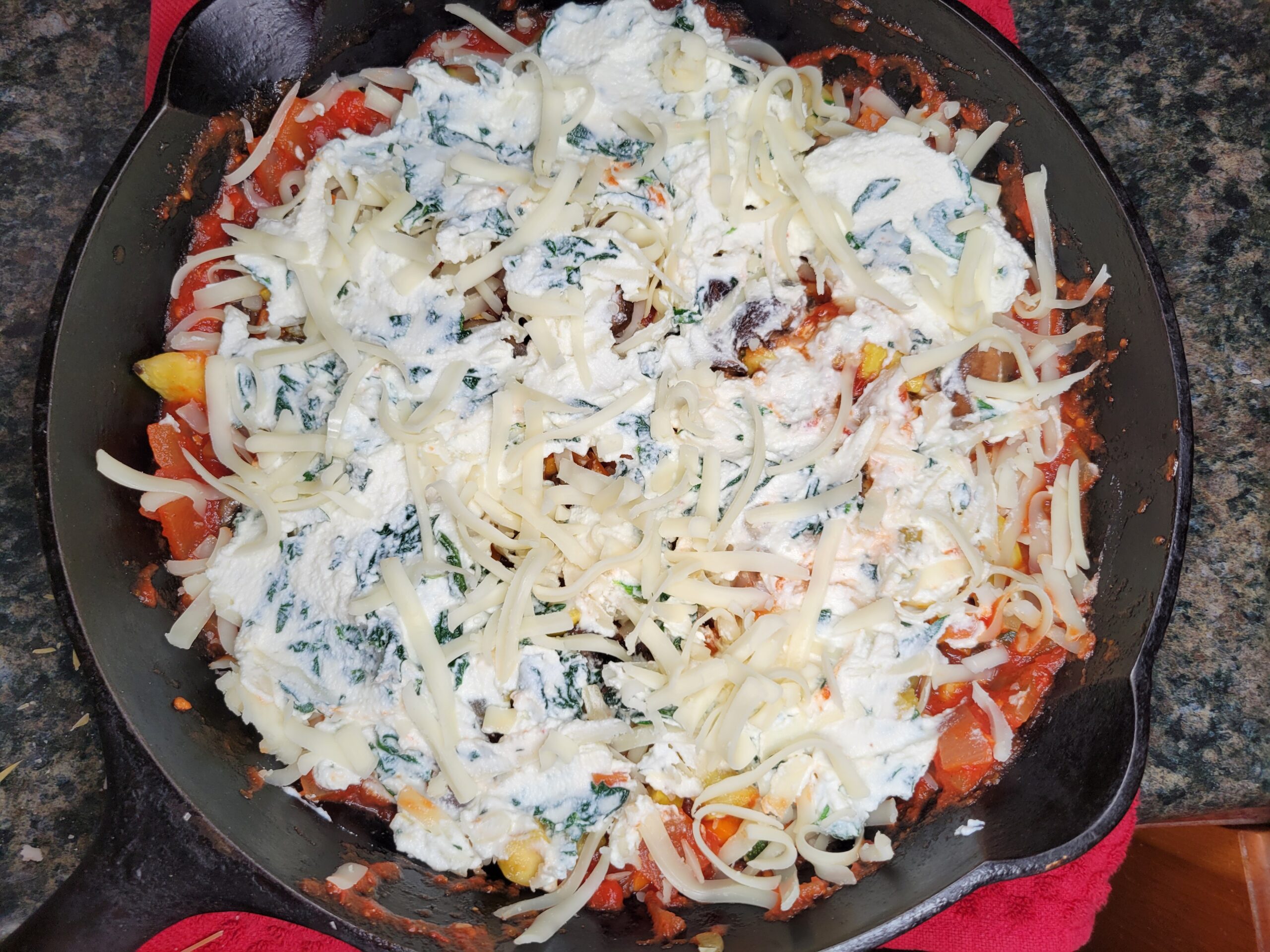 Skillet Vegetable Lasagna