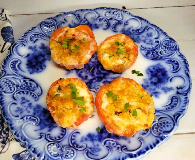 Mozzarella Cheese Baked Tomatoes