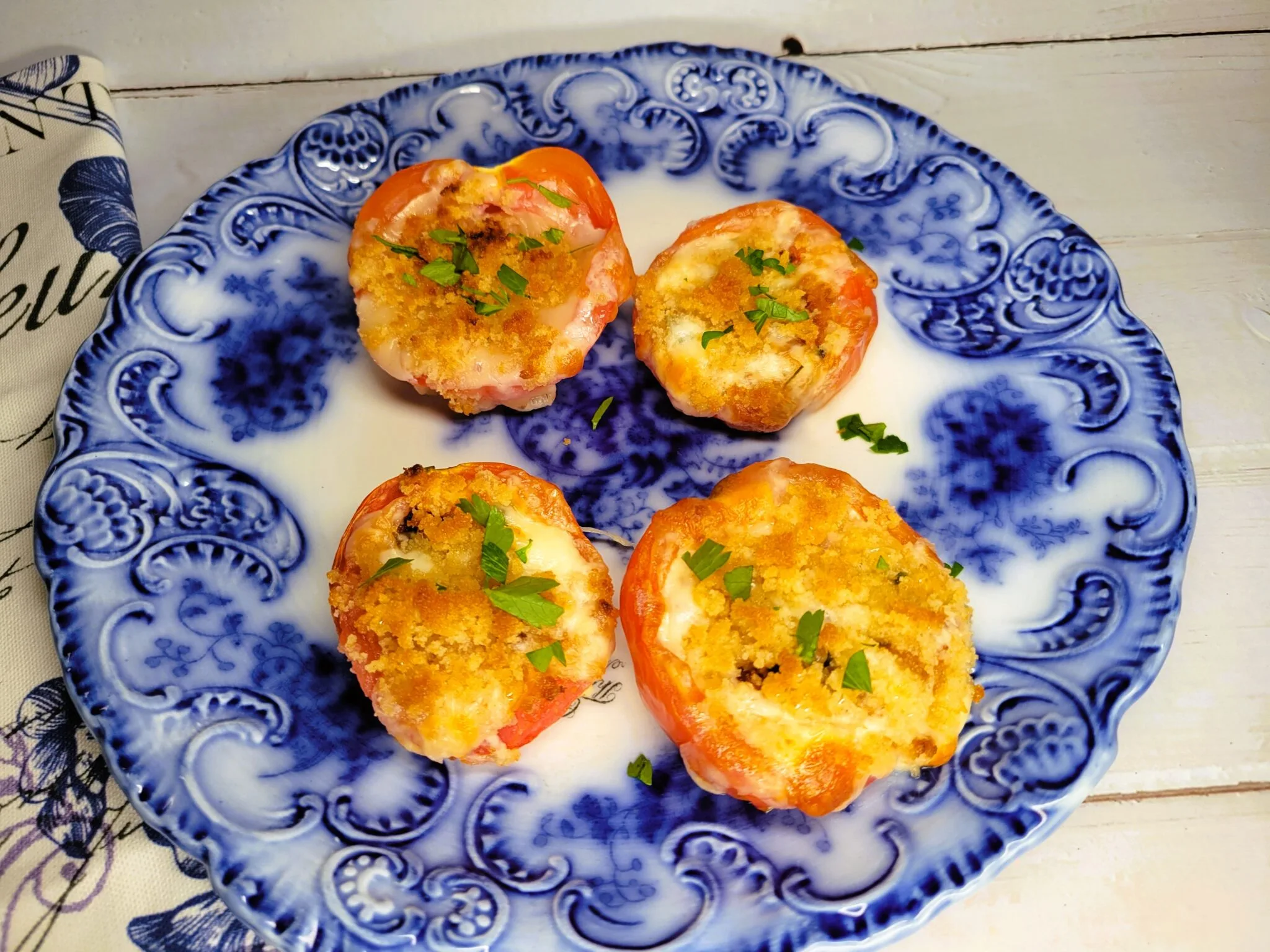 Mozzarella Cheese Baked Tomatoes