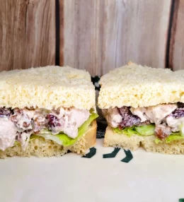 Fall Turkey Cranberry & Walnut Salad Sandwich