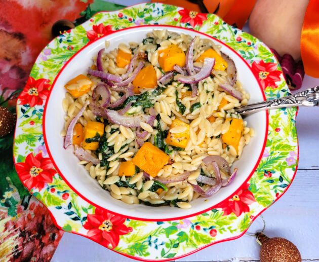 Butternut Squash & Spinach Orzo