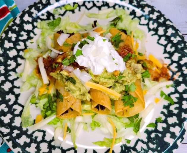 Loaded Shredded Beef Taquitos