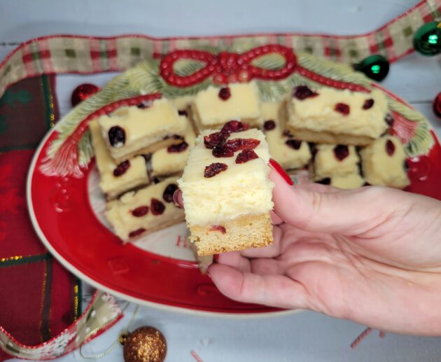 Cranberry Kiss Blondie Cheesecake