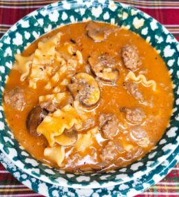 Easy Lasagna Soup