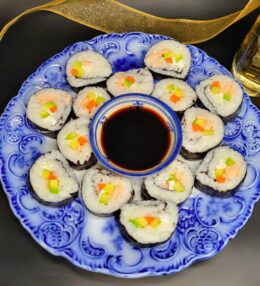 Smoked Salmon California Rolls