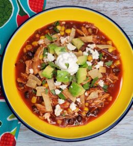 Slow Cooker Chicken Tortilla Soup