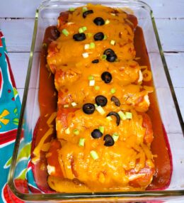 Rotisserie Adobo Chicken Enchiladas