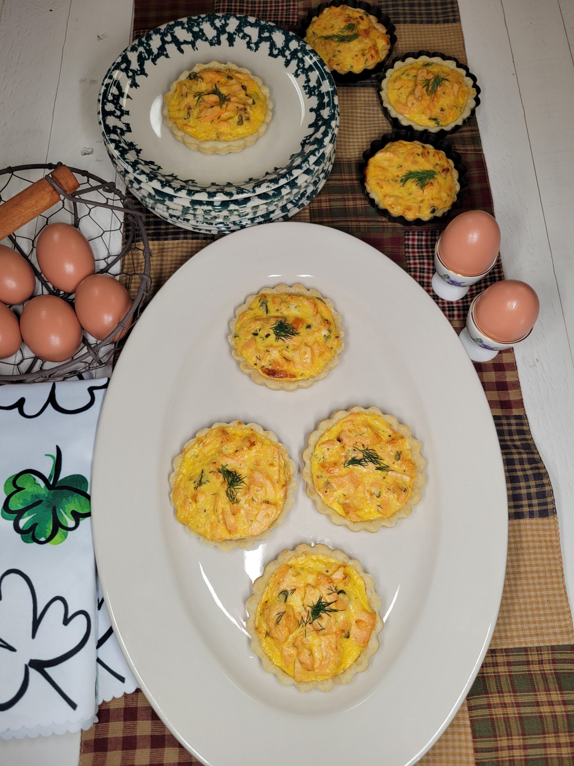 Salmon & Fresh Dill Tartlets