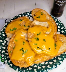 Guinness Draught Stout Welsh Rarebit (Beer Cheese Toast)