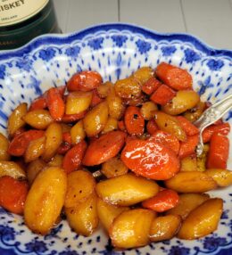 Irish Whiskey, Ginger & Honey Glazed Carrots