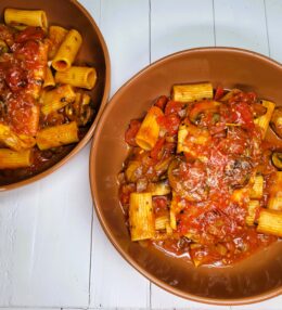 Tomato Braised Barramundi & Rigatoni