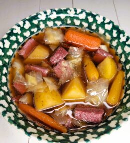 Easy Stovetop Corned Beef & Cabbage Soup