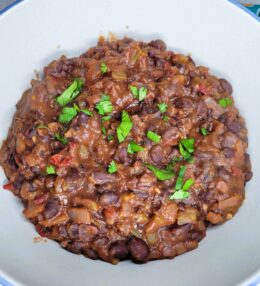 Vegetarian Spicy Chipotle Refried Black Beans