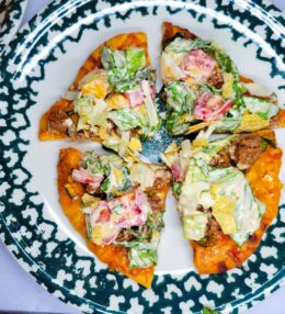 Naan Taco Salad Mexican Pizzas