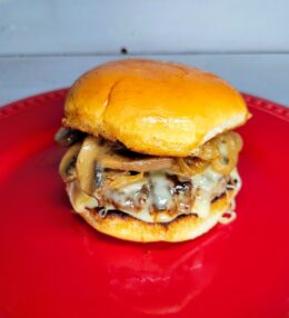 Mushroom Onion Swiss Burger