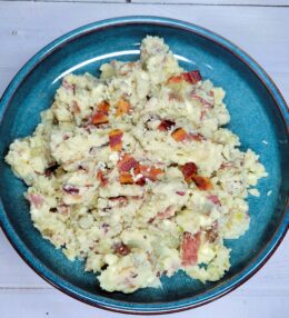 Sunny Anderson’s Red White & Blue Mashed Potatoes