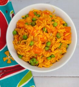 Spanish Rice with Peas & Carrots