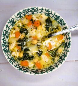 Lemon Chicken Orzo Soup