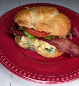 Croissant Breakfast Sandwich (California Style)
