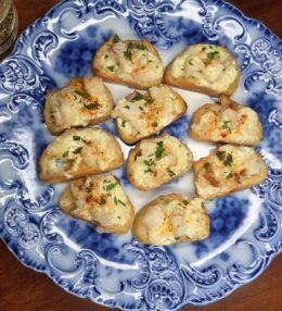Lobster and Cheese Crostini