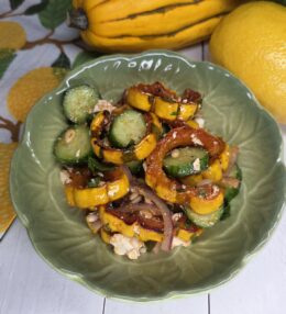 Roasted Delicata Squash & Persian Cucumber Salad