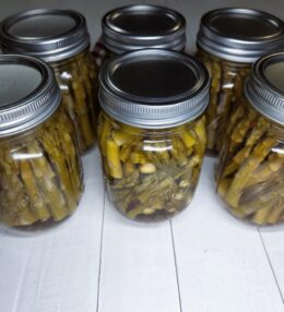 Garlic & Dill Pickled Asparagus with Canning Instructions