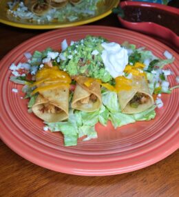 Loaded Chicken & Green Chile Taquitos