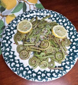Garlic Butter Fiddlehead Ferns