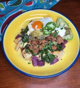 Chorizo and Sweet Potato Breakfast Bowl