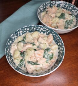 Creamy Salmon and Gnocchi
