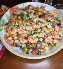 Grilled Shrimp Panzanella Salad
