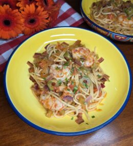 Bloody Mary Shrimp Pasta
