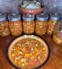 Chipotle Corn and Cherry Tomato Salsa Recipe and Canning