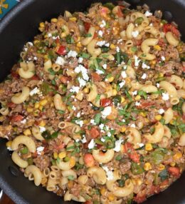 Southwestern Goulash with Roasted Poblanos