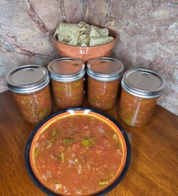 Mexican Hot Tomato Sauce Recipe and Pressure Canning